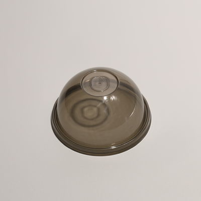 Leak Proof Transparent Plastic Cup Lids with Screw On Feature