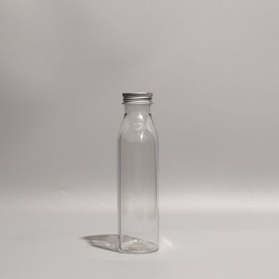 Personalized Transparent Plastic PET Bottle Juice Bottles with Aluminum/Plastic Cap