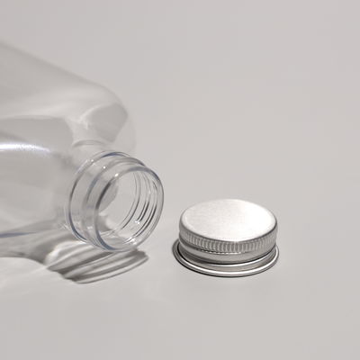 Personalized Transparent Plastic PET Bottle Juice Bottles with Aluminum/Plastic Cap