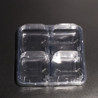 Eco Friendly 4-compartment Leak Proof Rectangular Disposable Plastic Food Container