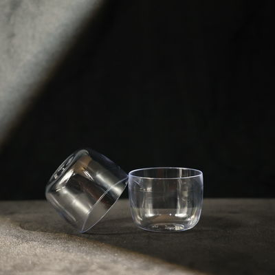 Heart Shaped PS Plastic Cups Disposable Transparent Clear Plastic Beverage Cups