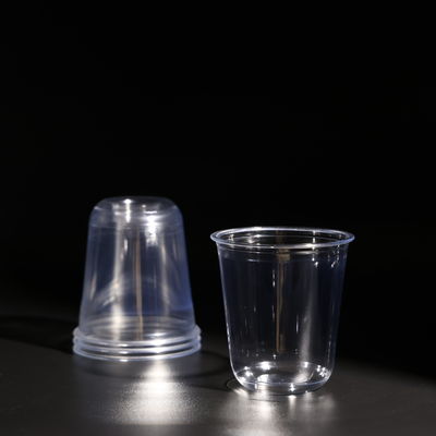 400ml Clear Disposable PET Cups With Lids For On-the-Go Juices Drink Cups