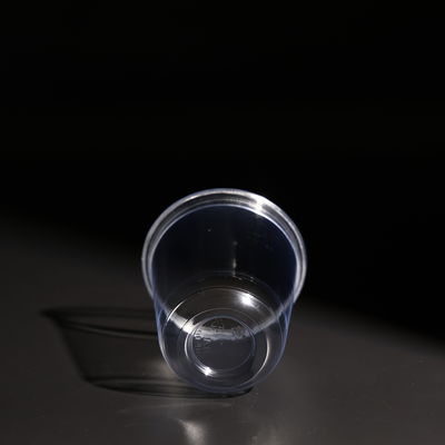 14OZ Volume U Shape Clear Disposable PET Cups With Dome And Flat Lids For On-the-Go Juices