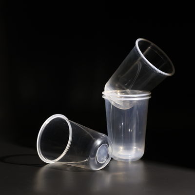 Plastic Cup Beverage Cup U Shape Clear Disposable PET Cups Bpa Free For Cold Drink