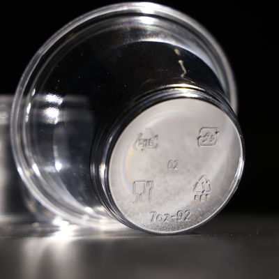 Leak-proof Food Grade Disposable Plastic PET Cups With Dome / Flat Lid For Boba Tea