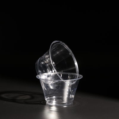 Leak-proof Food Grade Disposable Plastic PET Cups With Dome / Flat Lid For Boba Tea