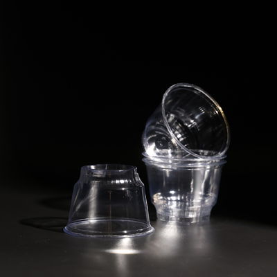 Transparent Disposable Plastic PET Cups In Customized Printing For Cold Beverage Bubble Tea