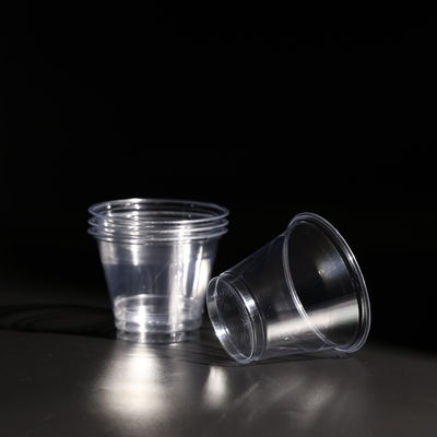 Transparent Plastic Disposable PET Cup Cold Drink Boba Tea Cups With Lid