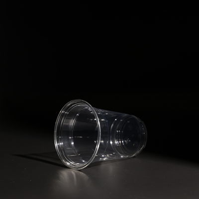 High Transparent Plastic Disposable PET Cup Cold Drink Boba Tea With Lid
