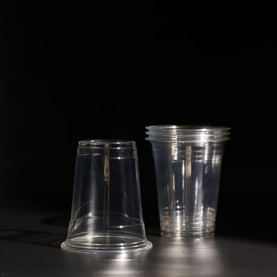 High Quality Disposable PET Cups With Dome And Flat Lids For BOBA Tea