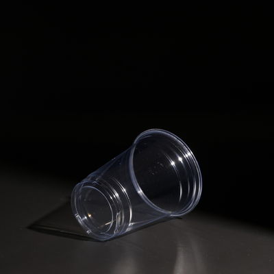 Plastic Disposable PET Cup For Cold Drink Boba Tea Cups With Dome/Flat Lid