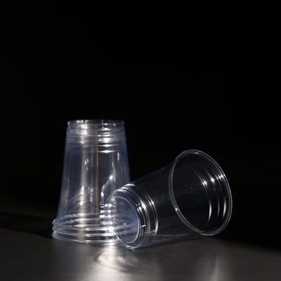Clear PET Cup For Cold Drink Boba Tea Cups Bubble Tea Packaging With Customized Printing