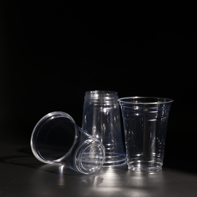 Disposable PET Cup Drink Cups  Bubble Tea Packaging Cups With Lid Customized Logo