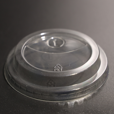 PET Transparent BPA Free Plastic Cup Flat Lid Fit For Boba Cup