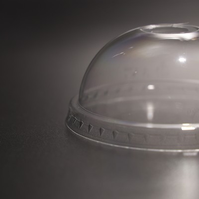 PET Transparent Plastic Cup Dome Lid Fit For Boba Tea Cup